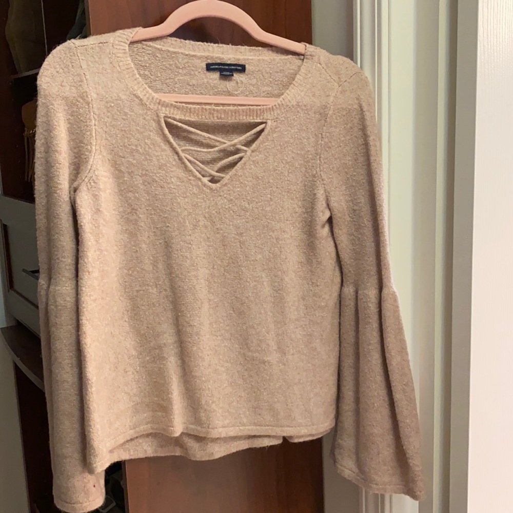 Puffy sleeves pink top